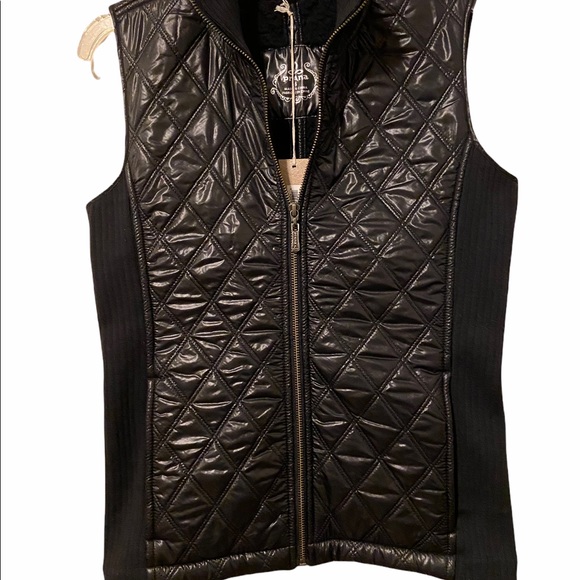 Prana Size Small Diva Quilted Vest Ribbed Sides Sherpa Lined Zipper Pockets - Picture 1 of 4